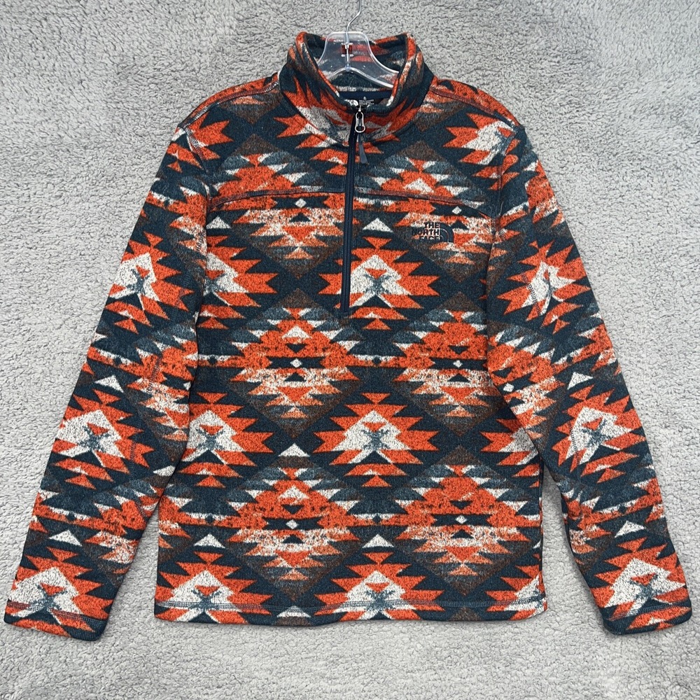 NWT The North Face Jacket Men's Sz S‎ Aztec  Print 1/4 Zip Quarter Outdoor *Rare